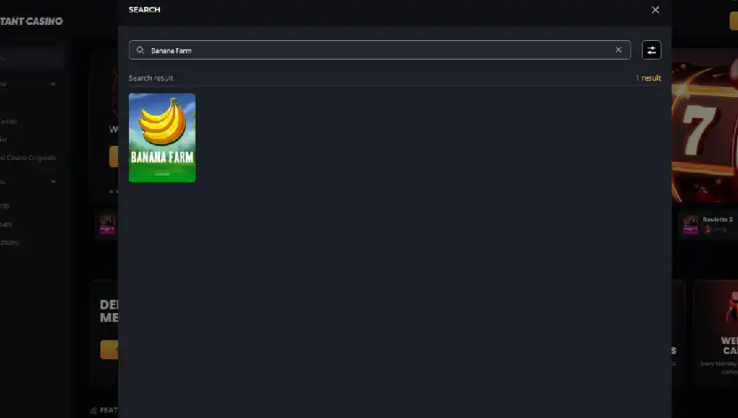 Instant Casino games and software lobby