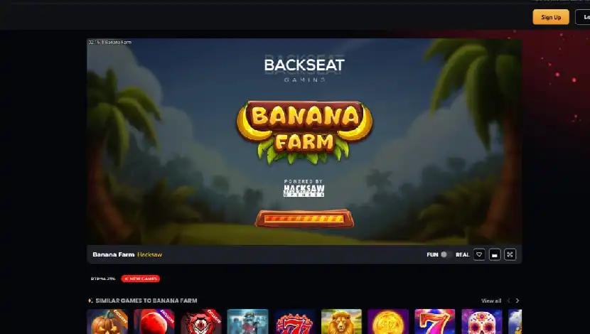 Instant Casino Banana Farm game search