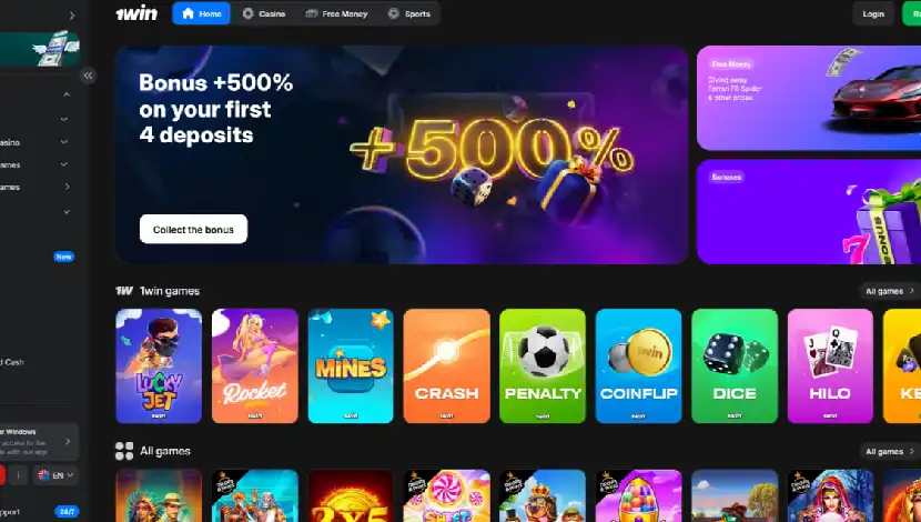 1win Banana Farm slot overview and main game screen 1win Banana Farm slot overview and main game screen